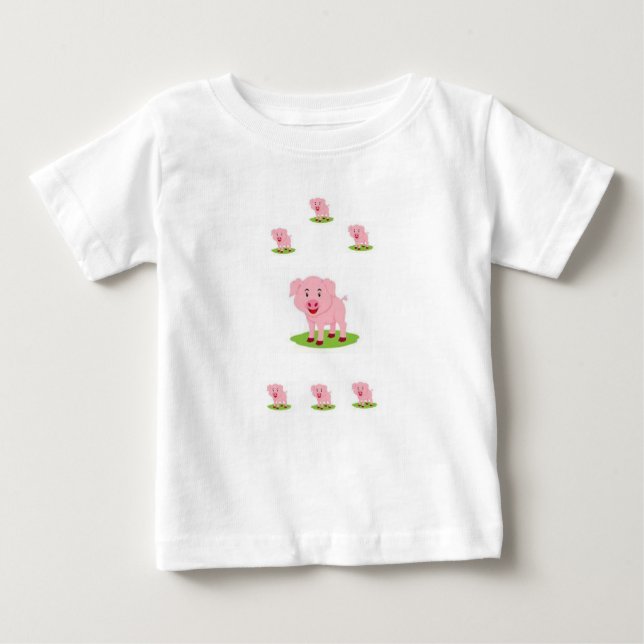 T-shirt bébé cochon (Devant)