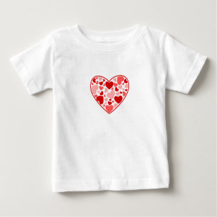 T-shirt bébé Coeurs Saint-Valentin