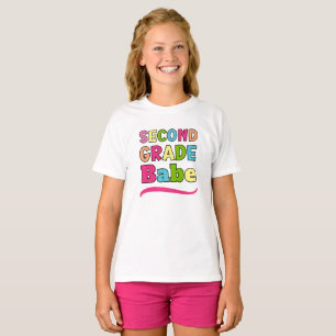 T-shirt Bébé coloré de deuxième année de retour à l'école