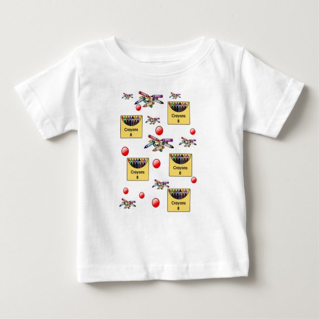 T-shirt bébé Crayon (Devant)