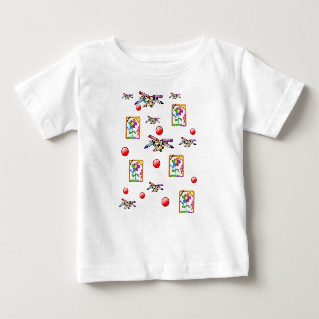 T-shirt bébé Crayon (Devant)