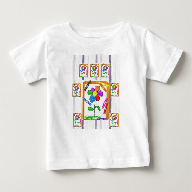T-shirt bébé Crayon (Devant)