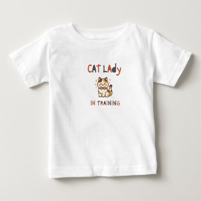 T-shirt bébé "Dame aux chats" (Devant)