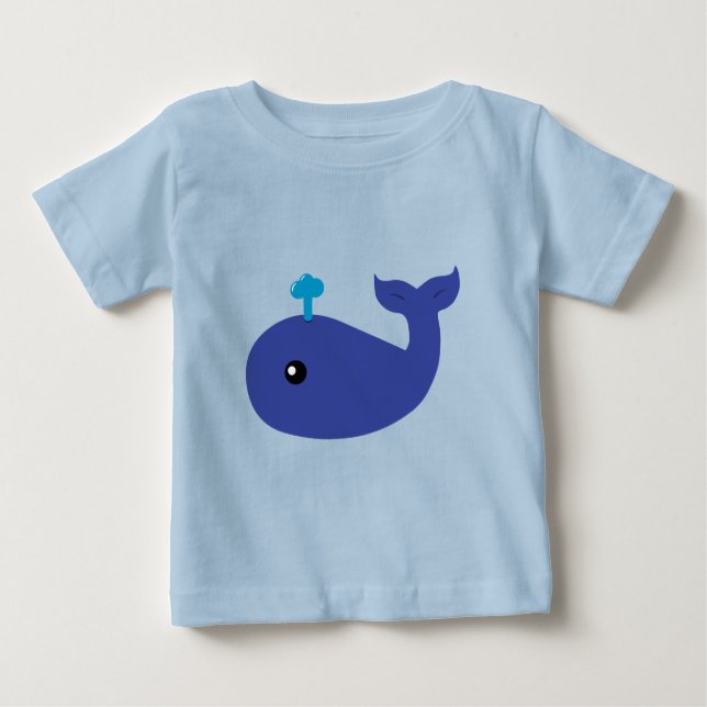 T-shirt bébé de baleine mignonne (Devant)