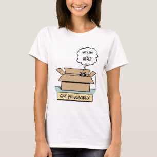 T-shirt Bébé de dames de philosophie de chat - poupée