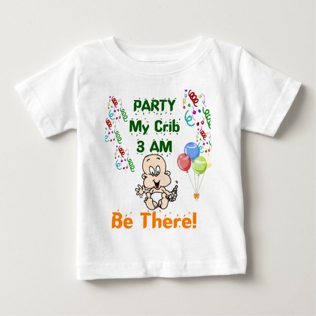 T-shirt bébé de fête amusante (Devant)
