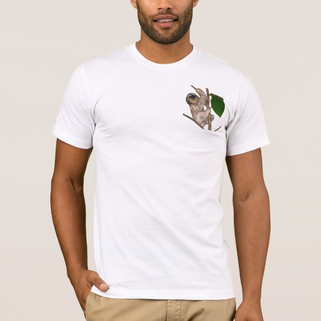 T-shirt Bébé de paresse dans l'arbre (Devant)