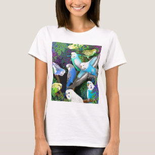 T-shirt Bébé de perruches de perruche et de dames de