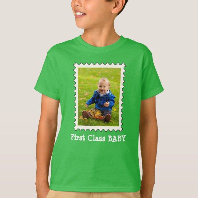 T-shirt BÉBÉ DE PREMIÈRE CLASSE Meilleur BÉBÉ Jamais photo (Devant)