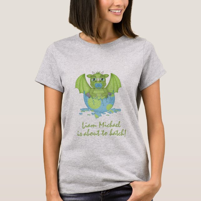 T-shirt Bébé Dragon sur le point de Hatch (Devant)
