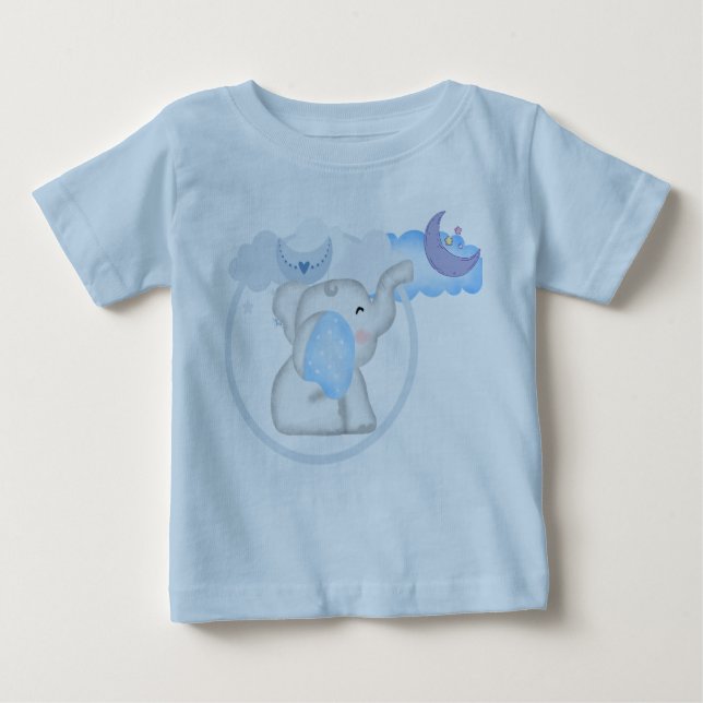 T-shirt bébé éléphant bébé (Devant)