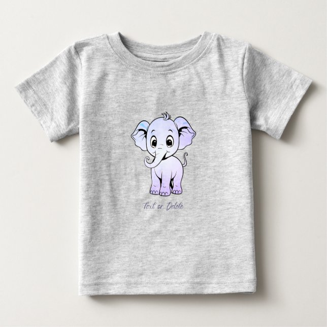 T-shirt bébé éléphant mignon (Devant)