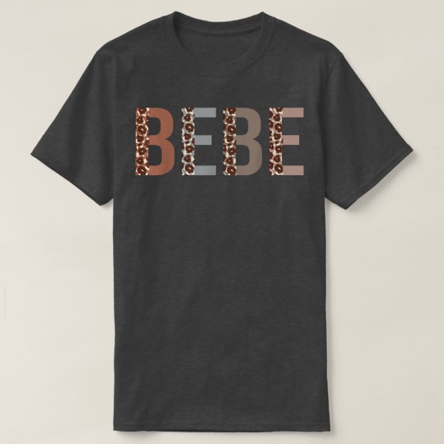 T-shirt Bebe Empreinte de léopard Maman mignonne Fête des  (Design devant)