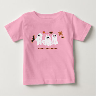 T-Shirt Bébé   Fantômes Drôles Posant Pour Une Pho