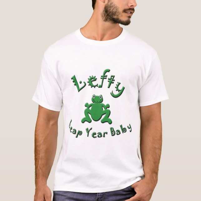 T-shirt Bébé gauchiste d'année bissextile (Devant)