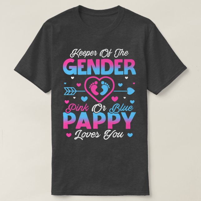 T-shirt Bébé Genre Révéler Douche Rose Ou Bleu Aimants Pap (Design devant)