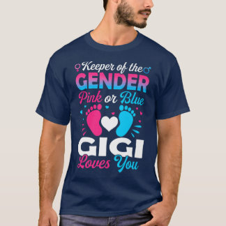 T-shirt Bébé Genre Révéler Douche Rose Ou Bleu Gigi Loves