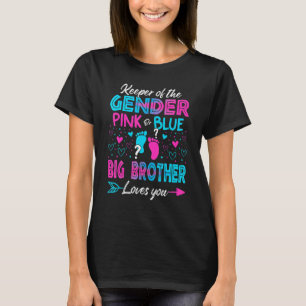 T-shirt Bébé Genre Révéler Douche Rose Ou Bleu Grand Frère