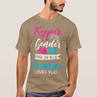 T-shirt Bébé Genre Révéler Douche Rose Ou Bleu Grand-Père