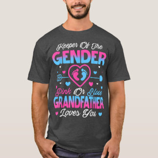 T-shirt Bébé Genre Révéler Douche Rose Ou Bleu Grand-Père