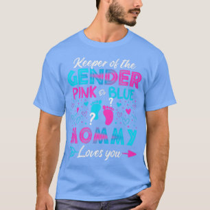 T-shirt Bébé Genre Révéler Douche Rose Ou Bleu Maman Amour