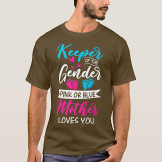 T-shirt Bébé Genre Révéler Douche Rose Ou Bleu Mère Amour