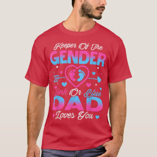 T-shirt Bébé Genre Révéler Douche Rose Ou Bleu Papa Aime Y