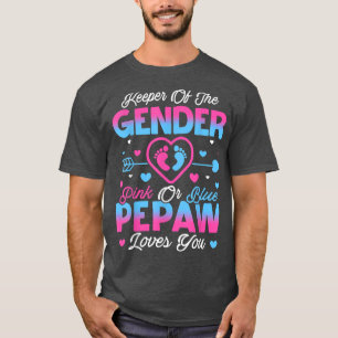 T-shirt Bébé Genre Révéler Douche Rose Ou Bleu Pepaw Aimer