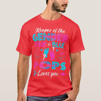 T-shirt Bébé Genre Révéler Douche Rose Ou Bleu Pops Amours