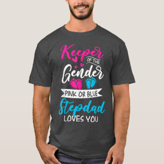 T-shirt Bébé Genre Révéler Douche Rose Ou Bleu Stepdad Lov