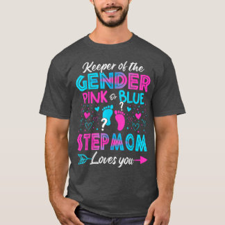 T-shirt Bébé Genre Révéler Douche Rose Ou Bleu Stepmere Lo