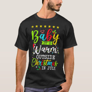 T-shirt Bébé Il fait chaud dehors Noël En juillet été