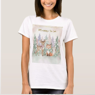 T-shirt Bébé, il fait froid dehors, Baby Shower Bois hiver