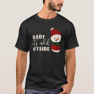 T-shirt Bébé Il fait froid dehors Funny Laid Pyjama Noë