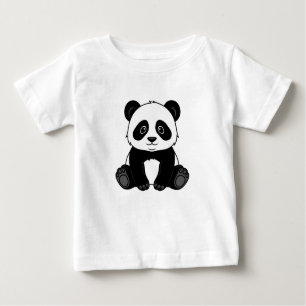 T-shirt bébé imprimé Panda