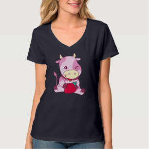 T-shirt Bébé Lait Vache Aime les fraises Bétail éleveur de
