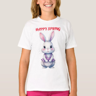 T-shirt Bébé lapin au printemps