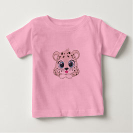 T-shirt bébé léopard mignon