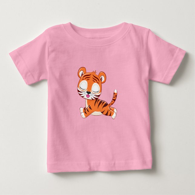T-shirt bébé Lion mignon (Devant)
