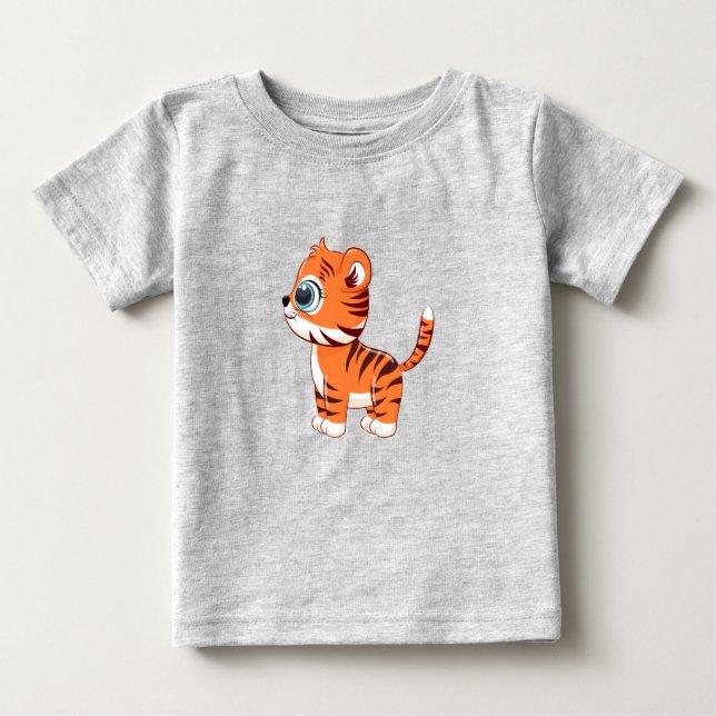 T-shirt bébé Lion mignon (Devant)