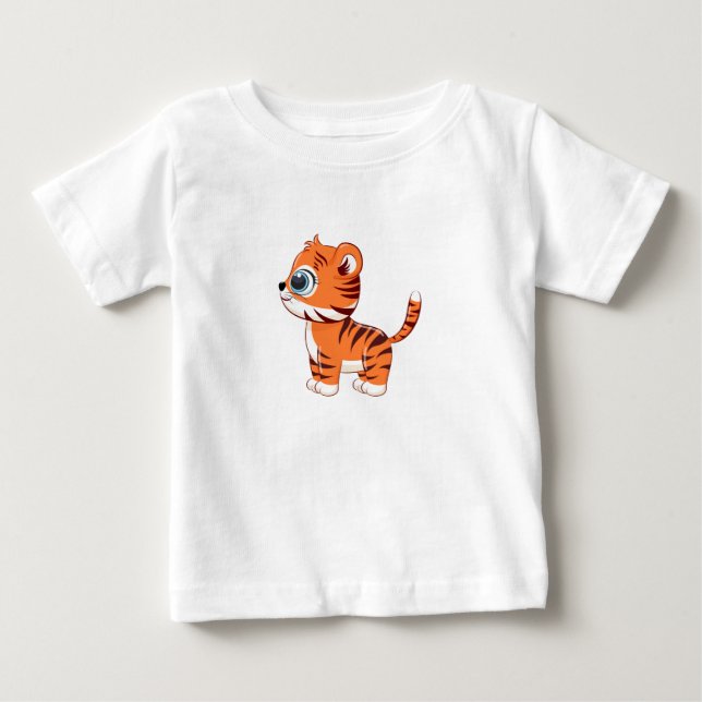 T-shirt bébé Lion mignon (Devant)