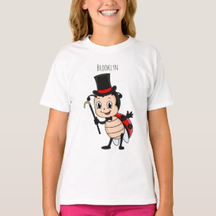 T-shirt Bébé mignon avec chapeau et dessin animé de cravat