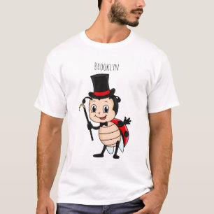 T-shirt Bébé mignon avec chapeau et dessin animé de cravat