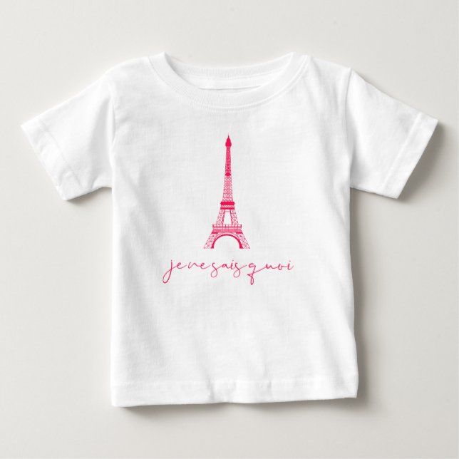T-shirt bébé mignon Eiffel Tower Je Ne Sais Quoi (Devant)