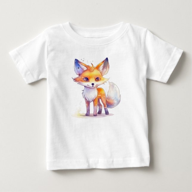 T-shirt bébé mignon Fox Baby (Devant)