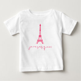 T-shirt bébé mignon Je Ne Sais Quoi Tour Eiffel