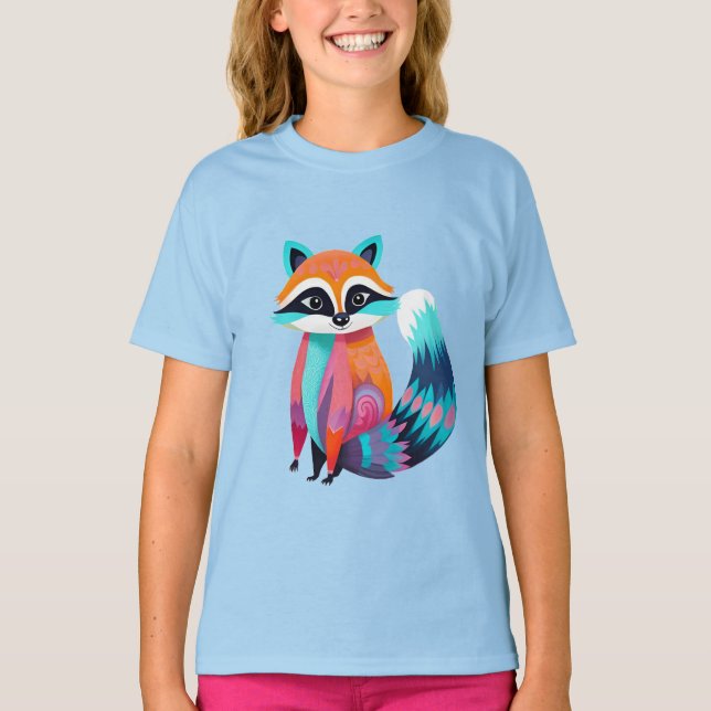 T-shirt Bébé mignon Raccoon (Devant)