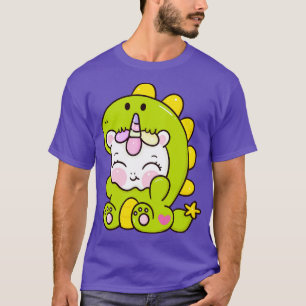 T-shirt Bébé mignon Unicorne En Costume Dinosaure Enfants