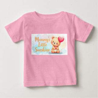 T-shirt bébé - mignonne ours en peluche garçon gra