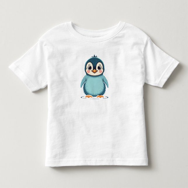 T-shirt bébé mignonne Penguin Toddler (Devant)
